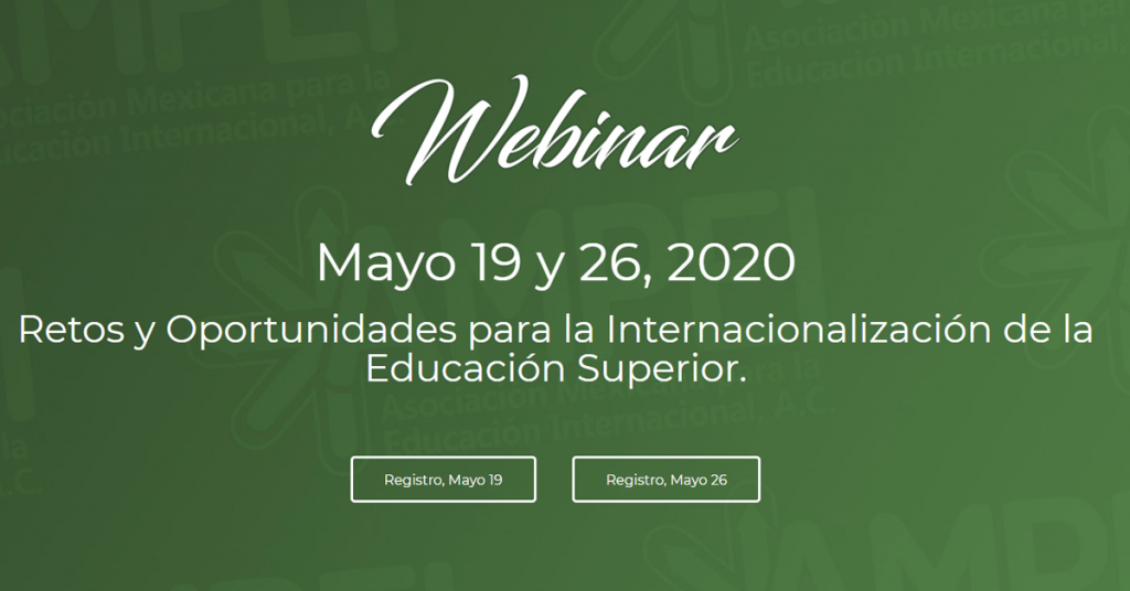 Webinar Retos y Oportunidades para la Internacionalización de la Educación Superior.