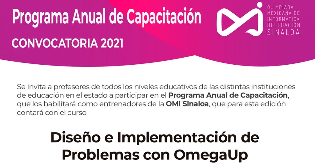 La FIC Invita a sus Docentes al Programa Anual de Capacitación OMI Sinaloa