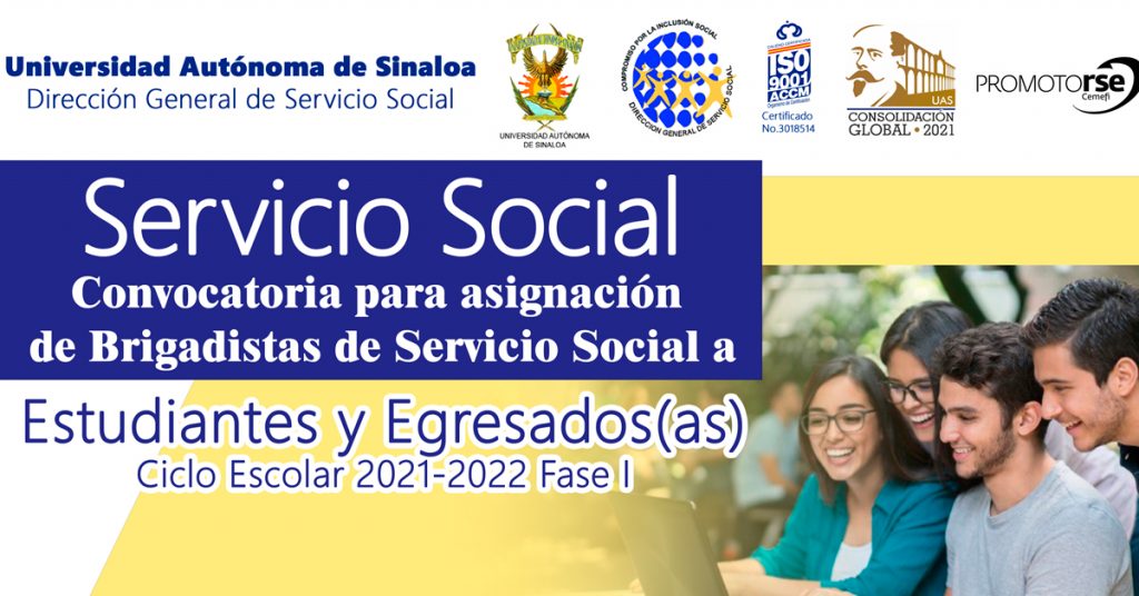 Inicia Convocatoria de Servicio Social Ciclo 2021-2022 Periodo I para Alumnos