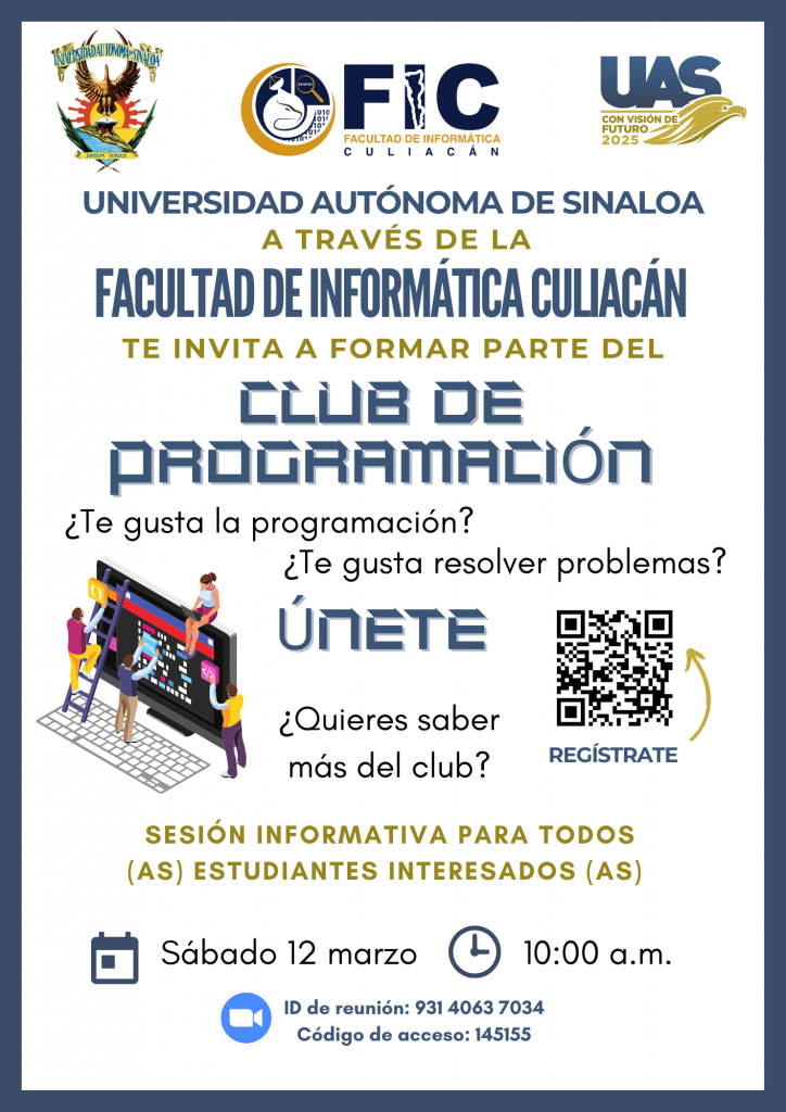 Comienzan las sesiones de Club de Programación en la FIC – Facultad de  Informática Culiacán
