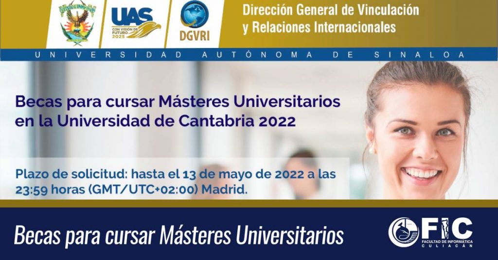 Becas para cursar Másteres Universitarios en la Universidad de Cantabria 2022