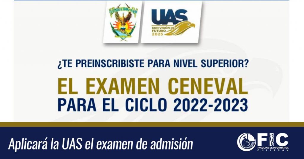 Aplicará la UAS el examen de admisión el 21 de mayo para aspirantes al nivel superior