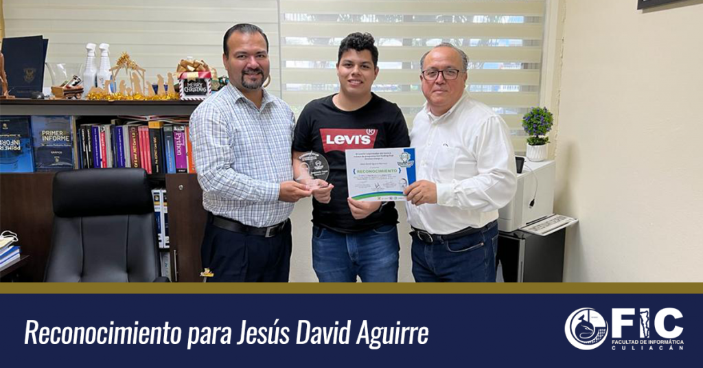 Reconocimiento para Jesús David Aguirre