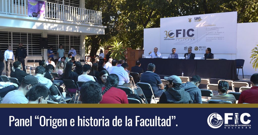 Panel “Origen e historia de la Facultad”.