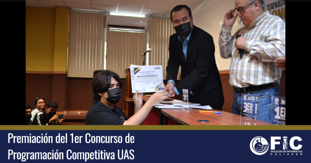 Premiación del 1er Concurso de Programación Competitiva UAS