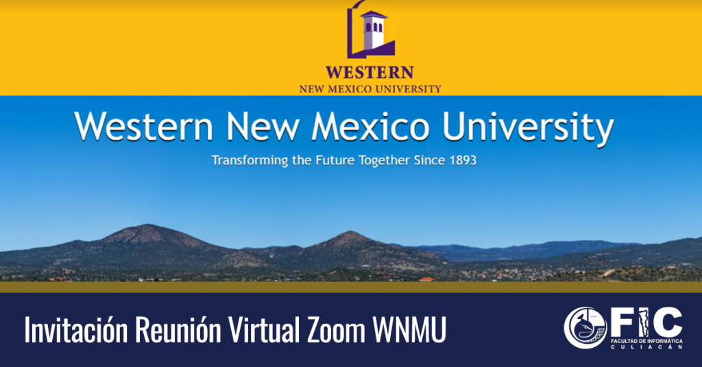 Invitación a reunión sobre intercambio y cooperación entre la UAS y la Western New Mexico University