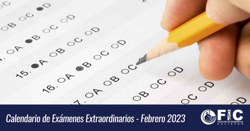 Calendario de Exámenes Extraordinarios LI - Febrero 2023