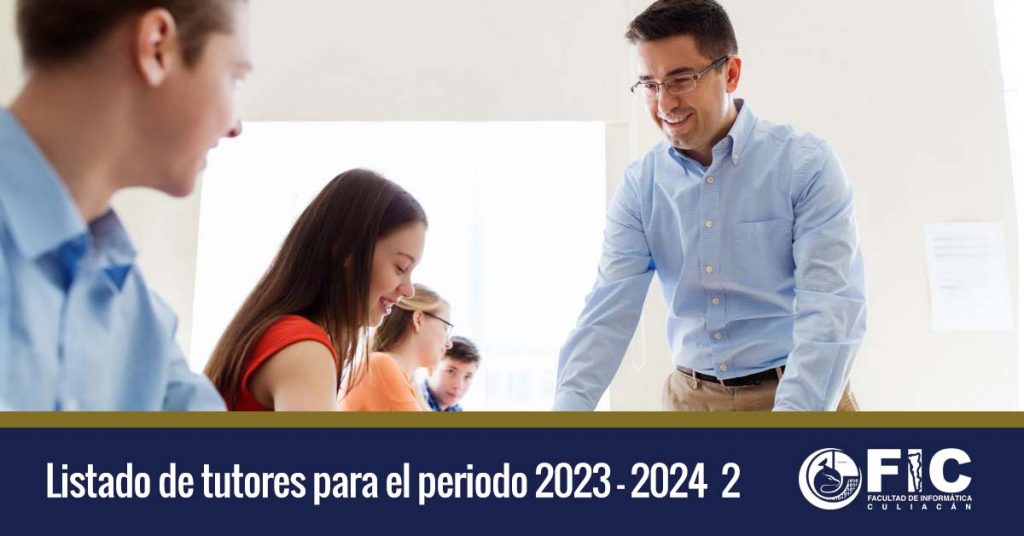 Listado de tutores para el periodo 2023-2024 2
